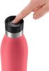 Emsa 'Bludrop' Isolier-Trinkflasche mit Quick-Press Verschluss, Edelstahl Koralle, 0,7l Bild 4