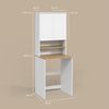 Livinity® Waschmaschinenumbauschrank Paolina, Weiß/Artisan, 68 x 88.2 cm 2 Teile mit Regal (1-St) Bild 4