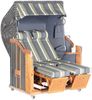 Sonnenpartner Strandkorb Classic 2-Sitzer Halbliegemodell anthrazit/grau mit Sonderausstattung Bild 4