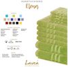 Lavea 10er Set Seiftuch 30x30 cm – Hochwertige Gästehandtücher 30x30 aus 100% Baumwolle, Frottierserie Elena – Saugstark, Waschbar und Strapazierfähig, Lindgrün Bild 3