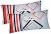 Heubergshop Kissenbezug, (2 Stück), 2er Set 40x80cm Karos Modern Gestreift 100% Baumwolle (305/6 Karo) Bild 2
