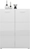 Schuhschrank Mestre / Merano, Holzwerkstoff, Weiß, 90 x 120 x 36 cm Bild 2