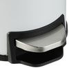 Relaxdays Bad-Mülleimer mit Bambusdeckel, entnehmbaren Inneneimer & Absenkautomatik, 3 Liter, , Weiß Bild 5