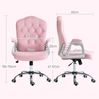 Bürostuhl 61 x 61 x 104-114 cm, höhenverstellbar mit Wippfunktion, Polyester, 1 Stück Bild 2