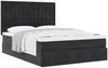 vidaXL Ottoman-Bett mit Matratzen Schwarz 140x200 cm Samt 3313621 Bild 5