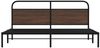 vidaXL Metallbett ohne Matratze Braun Eichen-Optik 180x200 cm 3318656 Bild 5