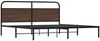 vidaXL Metallbett ohne Matratze Braun Eichen-Optik 180x200 cm 3318656 Bild 3