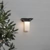 LED Solar-Wandleuchte ,Valta', Bewegunsmelder, Dämmerungssensor, anthrazit, warmweiß, 16cm Bild 2