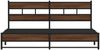 vidaXL Metallbett ohne Matratze Braun Eichen-Optik 180x200 cm 3308512 Bild 4