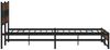 vidaXL Metallbett ohne Matratze Braun Eichen-Optik 180x200 cm 3308512 Bild 5