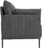 Couch BERND 2-Sitzer Stoff - 131 x 79 x 79 cm, Stoff, Schwarz | Sofa Loungesofa für Wohnzimmer Schlafzimmer Leseecke Bild 5