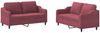 vidaXL 2-tlg. Sofagarnitur mit Kissen Weinrot Stoff 3201808 Bild 2
