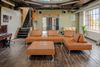 KAWOLA Sofa WIOLO Ecksofa Leder mit Hocker cognac 83 x 350 x 350 cm Bild 2