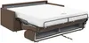 Schlafsofa 2-Sitzer CALIFE - Stoff - Braun - Liegefläche: 120 cm - Matratzenhöhe: 18 cm Bild 4