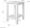 Holzhocker 2er Set Sitzhocker Kiefer Holz Massiv Tischhocker Garderobe Esszimmer Hocker Bild 4