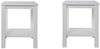 Holzhocker 2er Set Sitzhocker Kiefer Holz Massiv Tischhocker Garderobe Esszimmer Hocker Bild 2
