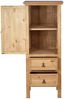 MiaMöbel Mexico Hochschrank klein - links Massivholz Pinie Landhaus Mexiko Möbel Mexikanisch Bild 3