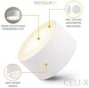 SSC-LUXon LED Aufbaustrahler Flacher LED Aufbaustrahler CELI-X in rund matt mit 5W drei Lichtmodi, Warmweiß Bild 2