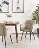 Esszimmerstuhl taupe Samtstoff 2er Set JASMIN Bild 3