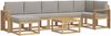 vidaXL Outdoor-Sofagarnitur 8 pcs Weiß und Hellgrau 3387985 Bild 2