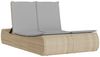 vidaXL Doppel-Sonnenliege mit Auflagen Beige Poly Rattan 368093 Bild 2