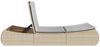 vidaXL Doppel-Sonnenliege mit Auflagen Beige Poly Rattan 368093 Bild 5