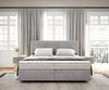 Boxspringbett Dream-Well mit Matratze und Topper Silbergrau 180x200 Bild 2