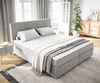 Boxspringbett Dream-Well mit Matratze und Topper Silbergrau 180x200 Bild 4