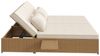 KLAM HOME Sofa Gartenliege Outdoor Gartenliege Doppelbett,Verstellbare Rückenlehne, geeignet für Lounges, Balkone und Gärten, weiß Bild 4