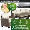 BRAST 'Hacienda' Gartenmöbel Set mit Kissen & Abdeckung, 10 Personen, Braun / Beige Bild 4