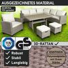 BRAST 'Hacienda' Gartenmöbel Set mit Kissen & Abdeckung, 10 Personen, Braun / Beige Bild 2
