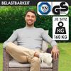 BRAST 'Hacienda' Gartenmöbel Set mit Kissen & Abdeckung, 10 Personen, Braun / Beige Bild 5