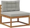 IKAYAA Modulares Lounge-Set aus Holz – Vielseitiges Outdoor-Sofa; geräumig, komfortabel und mit praktischem Beistelltisch Bild 3