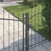 vidaXL Gartentor mit Schloss Woerden Grau 100 x 400 cm Stahl 42008907 Bild 2
