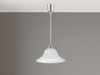 LED Zugpendelleuchte Glas weiß höhenverstellbar Silber, Ø 39cm Bild 3