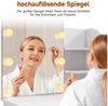SONNI Schminktisch Schminktisch mit dreifarbig beleuchtetem Schminkspiegel,platzsparend Bild 4