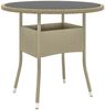 vidaXL 5-tlg. Garten-Essgruppe Poly Rattan Beige 3058490 Bild 5