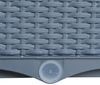 Blumenbeet Hochbeet Gemüsebeet 80x40x26 cm Pflanzbeet Polyrattan Grau Bild 4