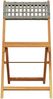 vidaXL Gartenstühle 8 Stk. Klappbar Grau Poly Rattan & Massivholz 3214597 Bild 4