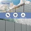 ELONEO PVC Sichtschutzstreifen für Doppelstabmattenzaun, 35m x 19cm, 1er-Set Hellgrau Bild 3