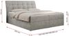 Boxspringbett Polsterbett mit Multipocket-Matratze und Topper - DIEGOS - 160x200cm - Hellgrau Stoff - H3 Bild 5