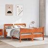 vidaXL Massivholzbett mit Kopfteil Wachsbraun 120x200 cm Kiefer 3307049 Bild 3