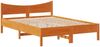 vidaXL Massivholzbett mit Kopfteil Wachsbraun 120x200 cm Kiefer 3307049 Bild 5