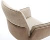 Drehstuhl Nela-Flex Materialmix Schlamm Kreuzgestell breit Effektfinish Titan 360° drehbar Bild 4