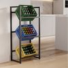 TroniTechnik Regal Getränkekistenregal Stahl schwarz 55 x 32 x 112 cm, 3 Ebenen, 360 kg Belastbarkeit, Flaschenregal, Stabil, platzsparend, vielseitig nutzbar, leicht aufbaubar, langlebig Bild 2