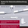 Paulmann 98614 LED Unterschrankleuchte Inline Erweiterung 2er-Set 35cm 3000K dimmbar weiß matt Bild 3