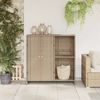 vidaXL Aufbewahrungsschrank mit Regal Beige 100 x 36 x 102 cm Rattan 4103824 Bild 3