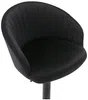 Vente-unique - DORALIZ Barhocker Samt Schwarz - B 52 cm x H 105 cm87 cm x L 54 cm Bild 4