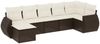 vidaXL 7-tlg. Garten-Sofagarnitur mit Kissen Braun Poly Rattan 3254020 Bild 2