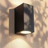 Maxkomfort Außen-Wandleuchte Up & Down Wandlampe GU10, schwarz/weiß/silber, IP44, 1 bis 2-flammig, ohne Leuchtmittel, Modern, IP44 - wetterfest, exkl. Leuchtmittel Bild 2